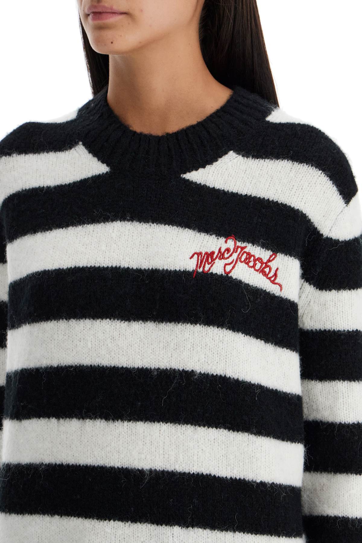 Marc Jacobs The Striped Brushed Logo Sweater