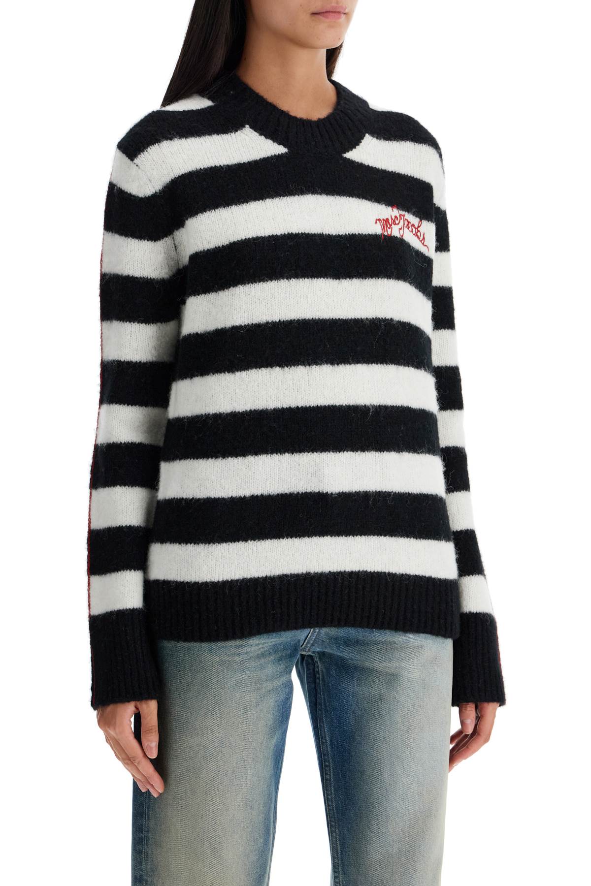 Marc Jacobs The Striped Brushed Logo Sweater