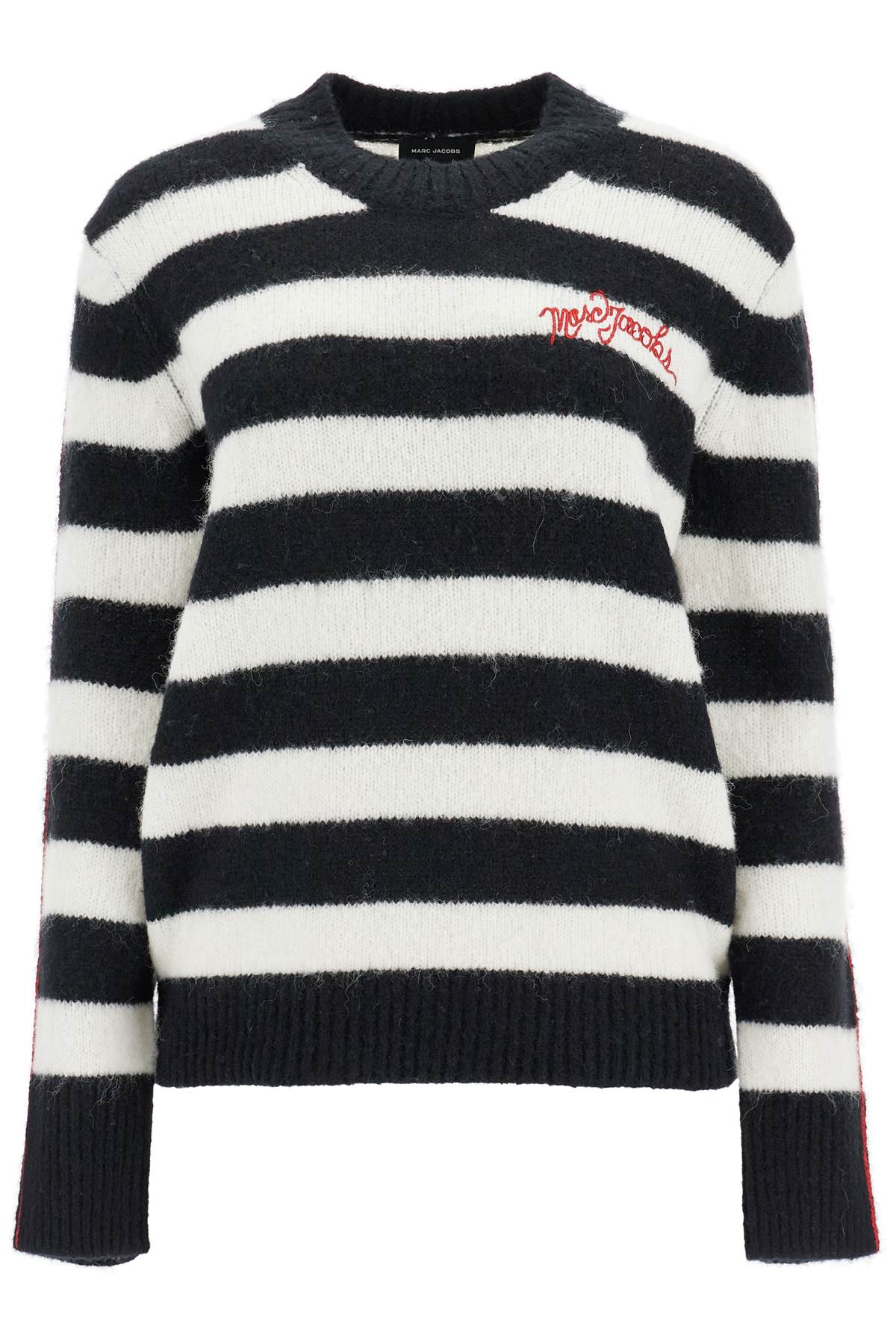 Marc Jacobs The Striped Brushed Logo Sweater