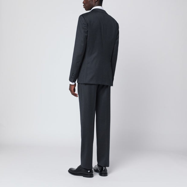 Tagliatore Gray Single-breasted Wool Suit