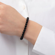 Zoe Lev 6mm Black Onyx Bead Bracelet