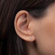 Zoe Lev 14k Gold Small Disc Stud Earrings