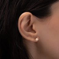 Zoe Lev 14k Gold Star Stud Earrings