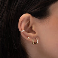 Zoe Lev Diamond Baguette Stud Earrings