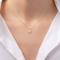 Zoe Lev 14K Gold Puzzle Piece Necklace