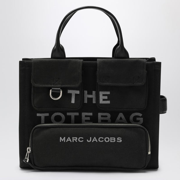 Marc Jacobs Black Canvas Medium Cargo Tote Bag