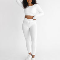 Astoria LIVE LUXE Crossed Sleeve Crop - White