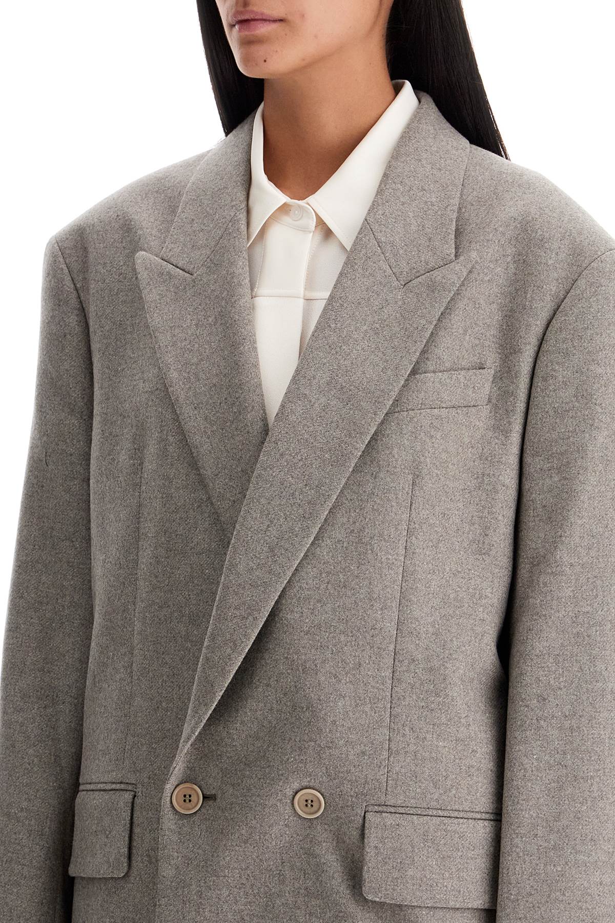 FILIPPA K Double-breasted Flannel Blazer