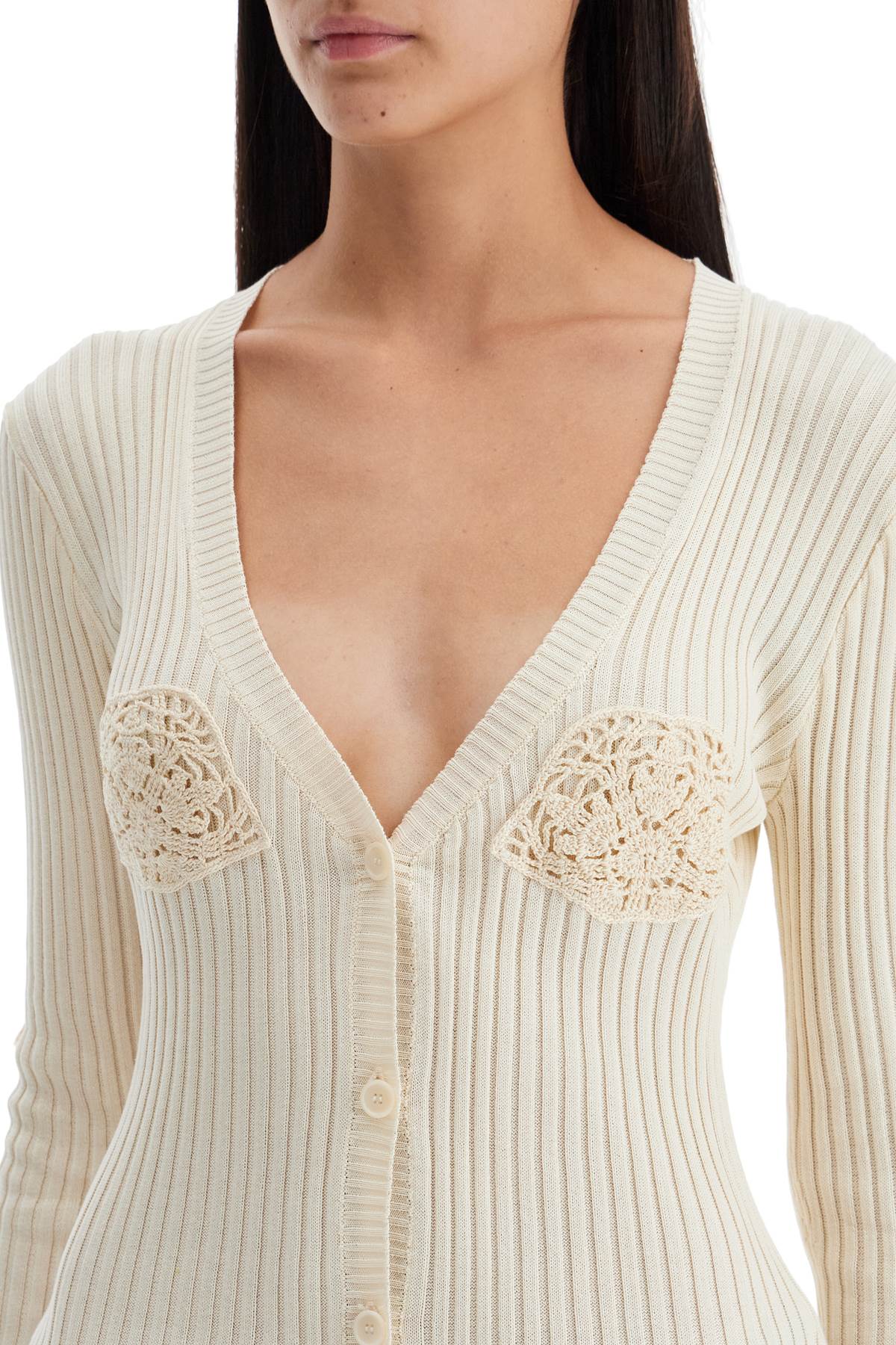 Magda Butrym Crochet Insert Cardigan