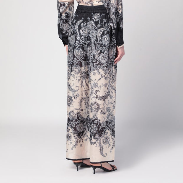 ZIMMERMANN Cream Rhiannon Trousers With Fantasy Print