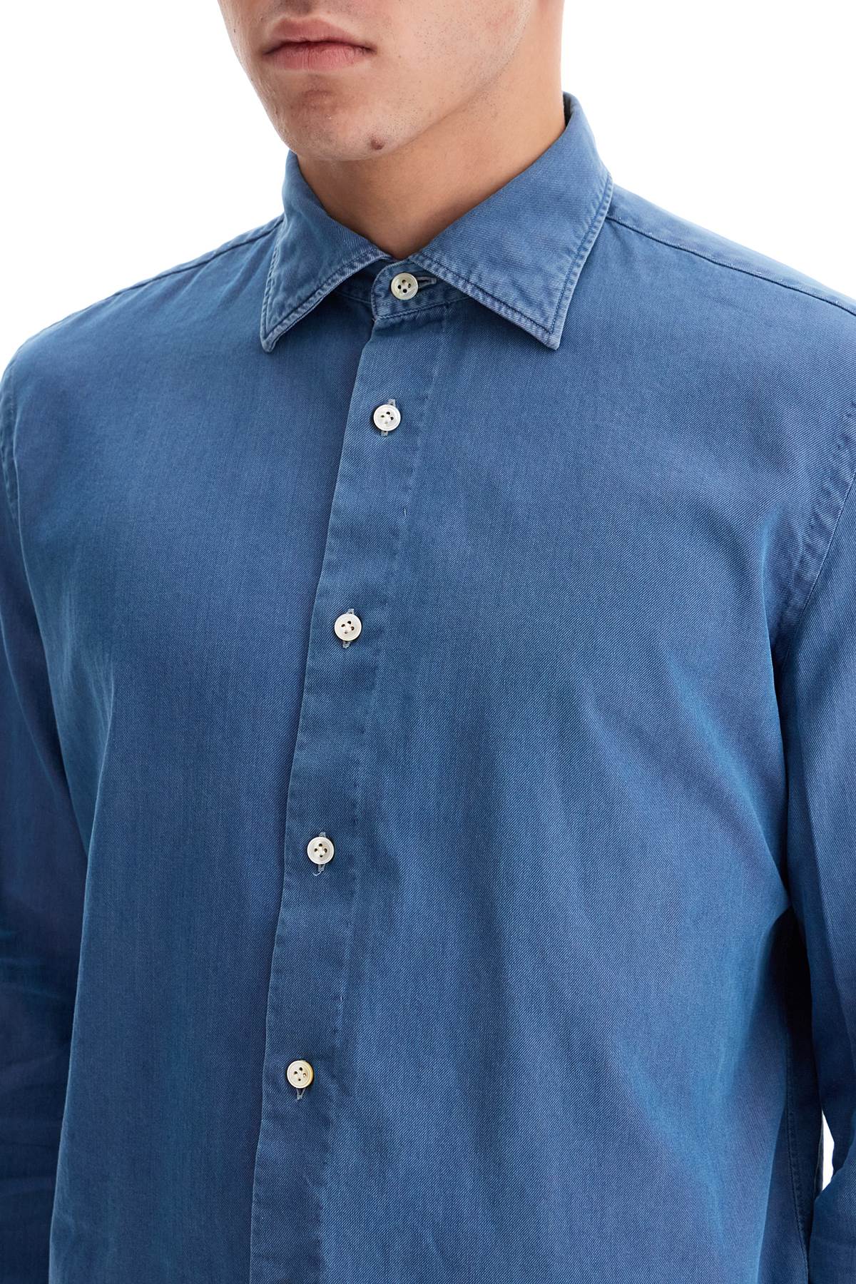 VINCENZO DI RUggIERO Denim Effect Shirt