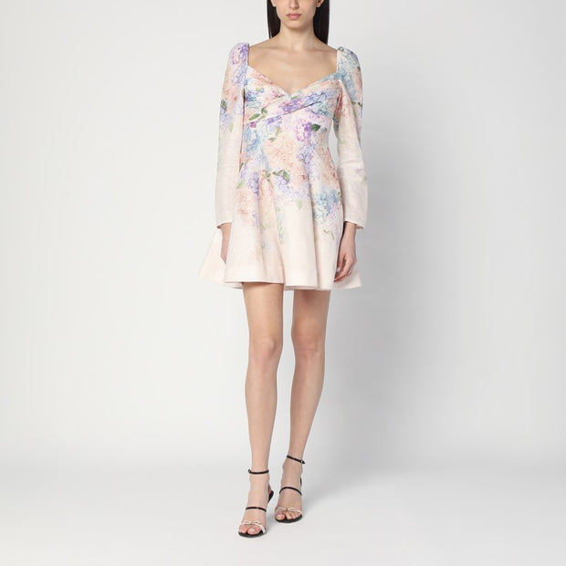 ZIMMERMANN Dawning Mini Dress With Floral Print