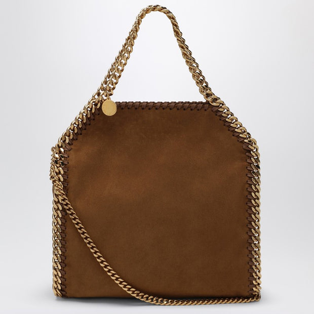 Stella McCartney Mini Falabella Tote Bag In Brandy Colour
