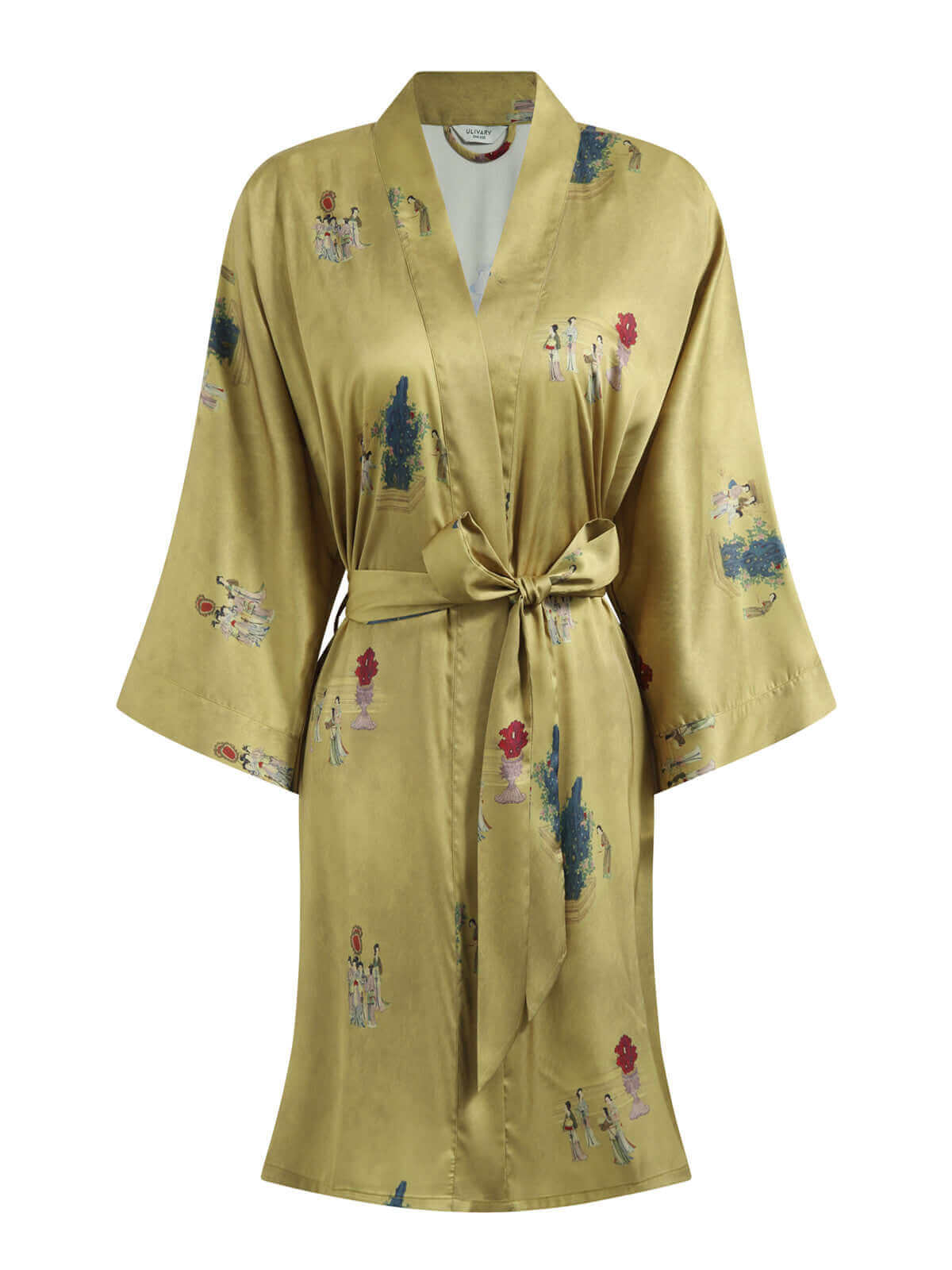 Ulivary Short Kimono Robe Murals