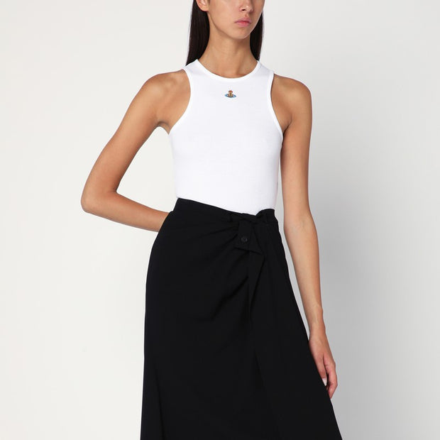 Vivienne Westwood White Tank Top With Orb Logo