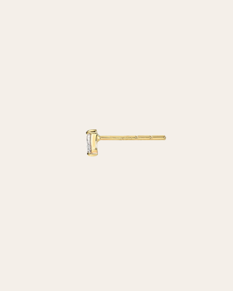 Zoe Lev 3 Prong Diamond Pear Stud Earrings