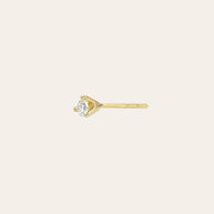 Zoe Lev 3 Prong Diamond Stud Earrings