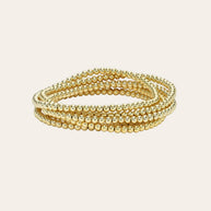 Zoe Lev 3mm Bead Bracelet Stack