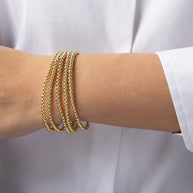 Zoe Lev 3mm Bead Bracelet Stack