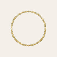 Zoe Lev 3mm Gold Bead Bracelet