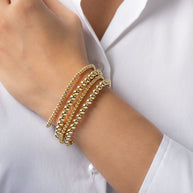 Zoe Lev 3mm & 5mm Bead Bracelet Stack