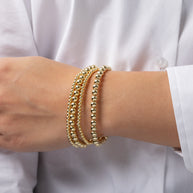 Zoe Lev 3mm & 5mm Bead Bracelet Stack
