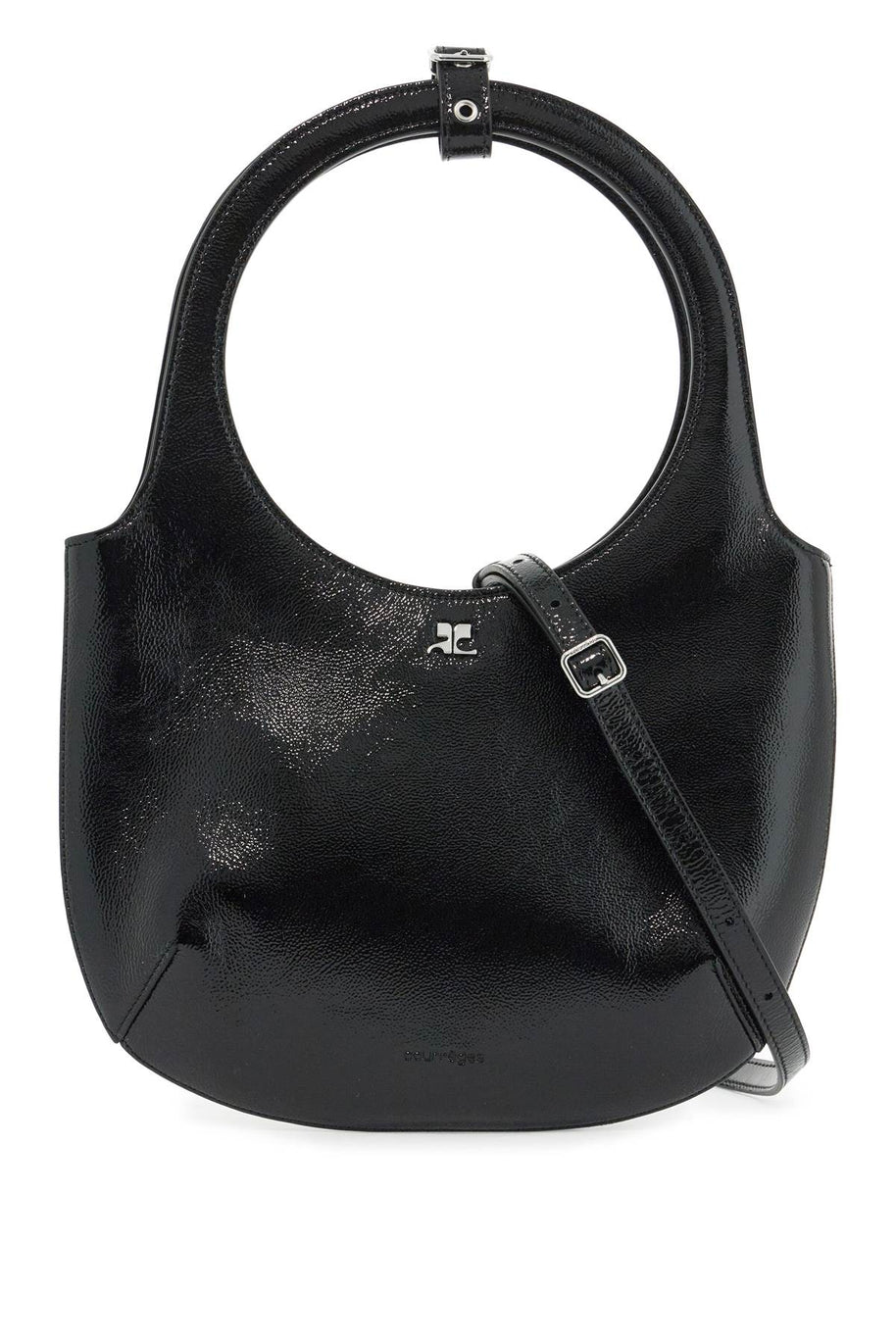 Courreges Holy Handbag In Naplack