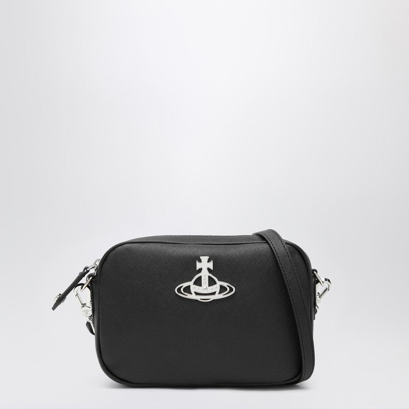 Vivienne Westwood Small Black Anna Shoulder Bag