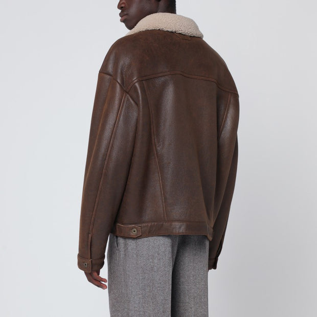 Salvatore Santoro Burnt Brown Leather Jacket
