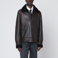 Salvatore Santoro Dark Brown Leather Jacket