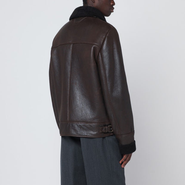 Salvatore Santoro Dark Brown Leather Jacket