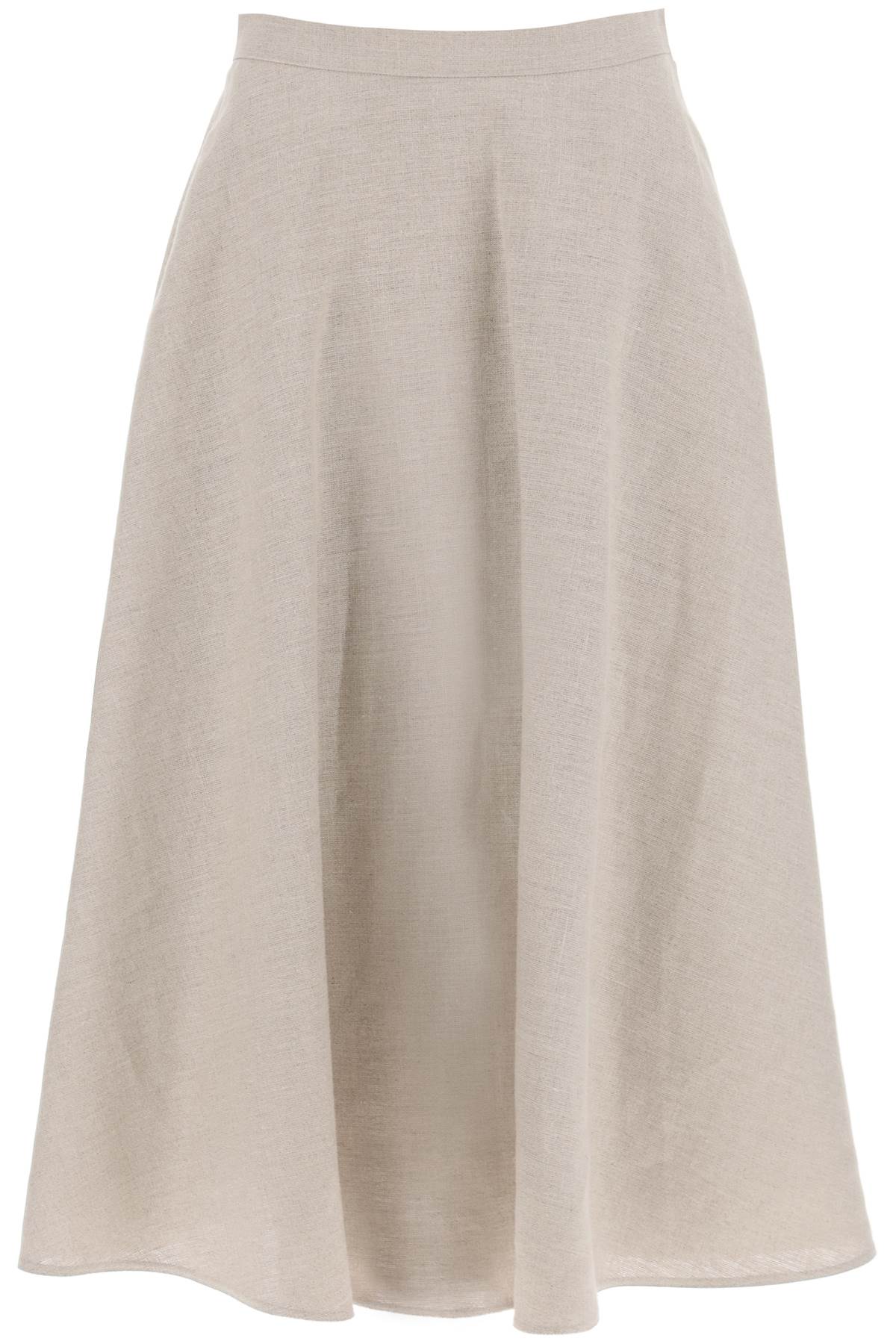 Valentino Garavani Linen Midi Skirt