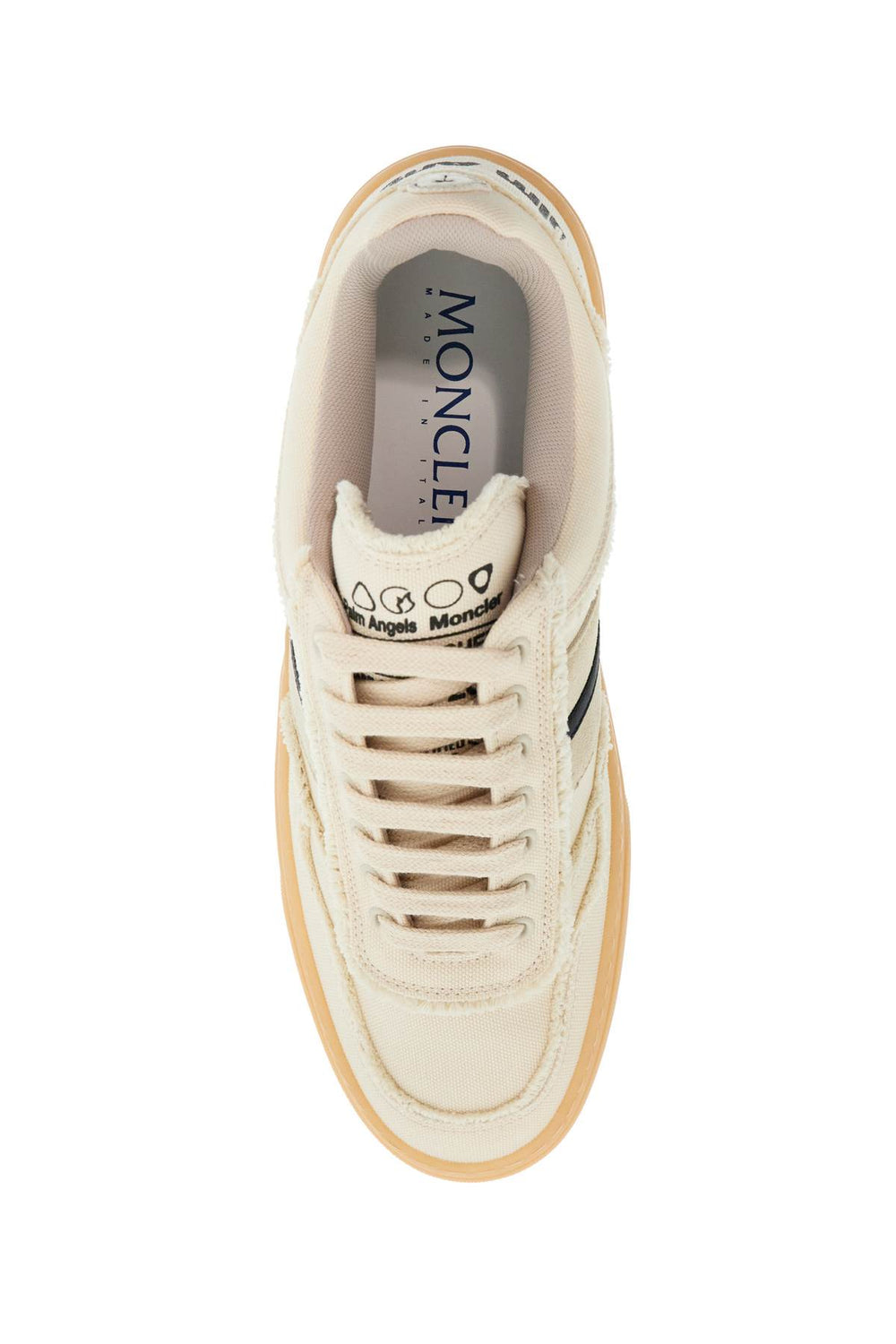 Moncler X Palm Angels Monaco2 Natural Leather Sneakers