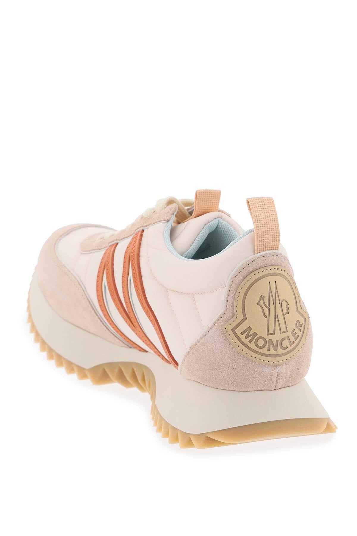 Moncler Pacey Sneakers In Nylon And Suede Leather