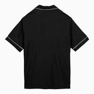 Valentino Black Silk Bowling Shirt