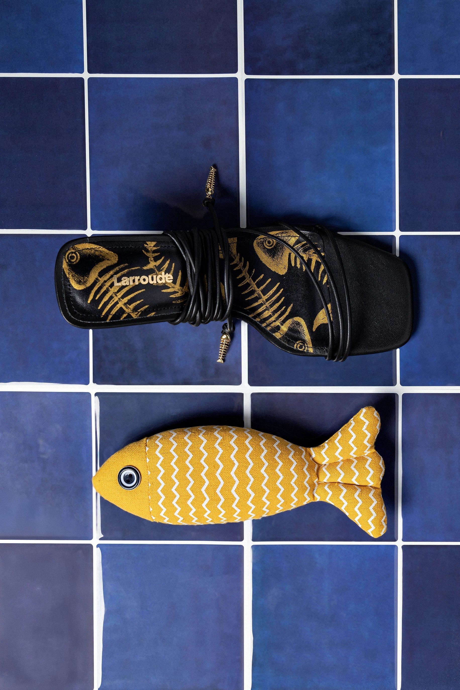 Larroude Nadia Sandal In Black Leather