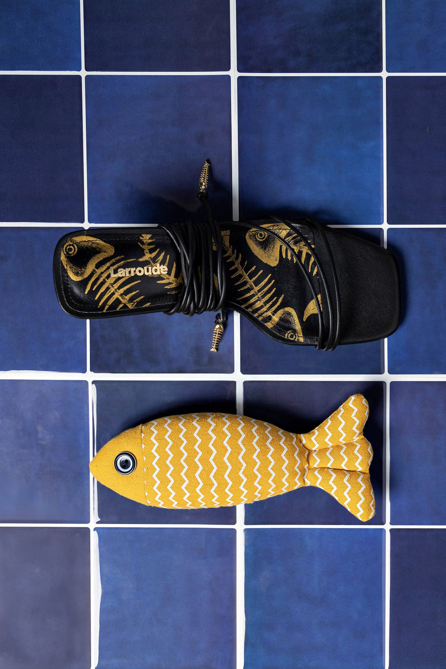 Larroude Nadia Sandal In Black Leather