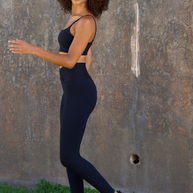 Gianine DANIELLA BLACK V Fold Activewear Legging