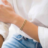 Zoe Lev 4mm Gold Bead Bracelet