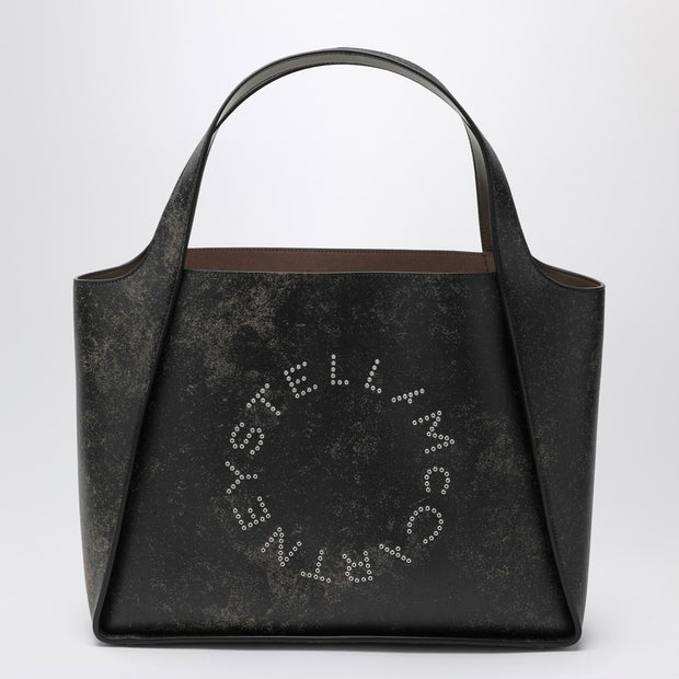 Stella McCartney Large Stella Logo Bag With Aged Effect