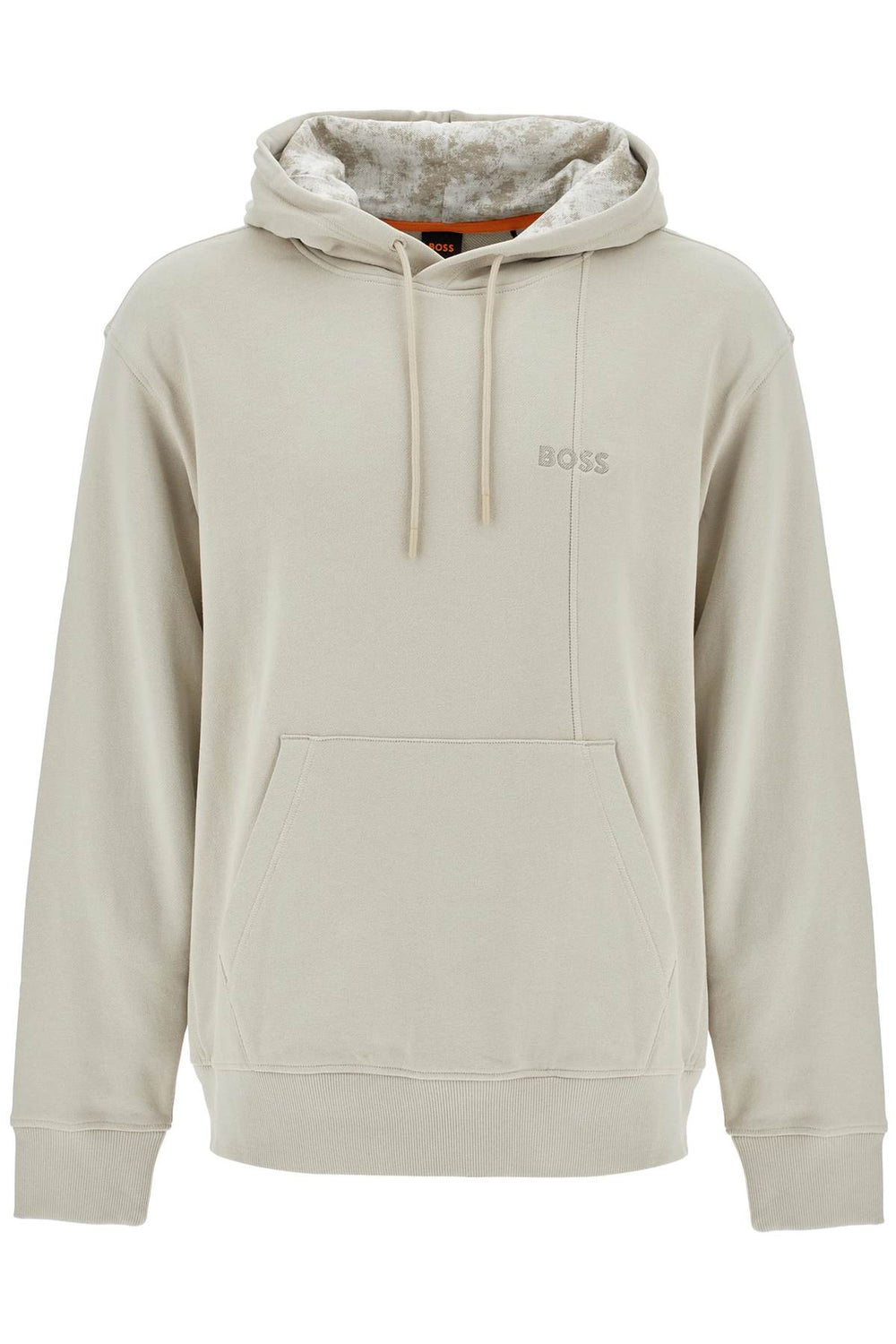 Boss Hooded Sweatshirt With Embroidered Logo