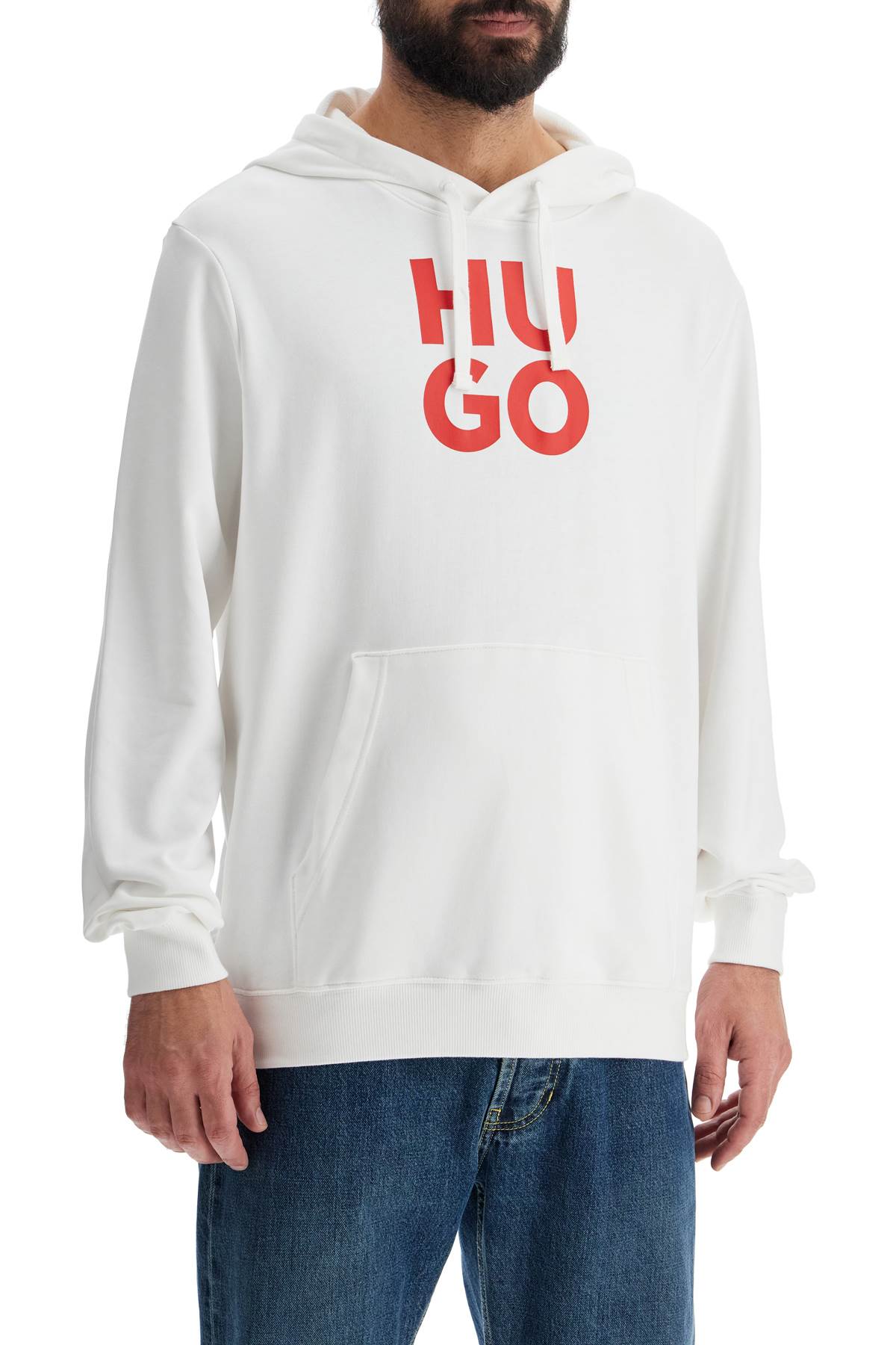 Hugo Hooded Sweatshirt With Printed Logo