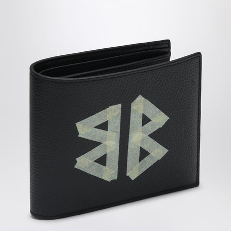 Balenciaga Cash Black Wallet In Grained Leather