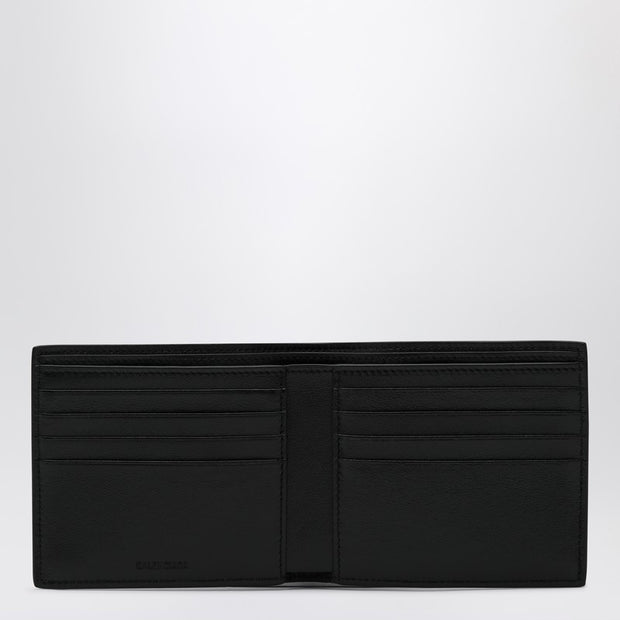 Balenciaga Black Horizontal Wallet With Logo