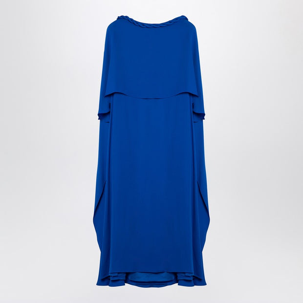 Valentino Electric Blue Silk Midi Dress