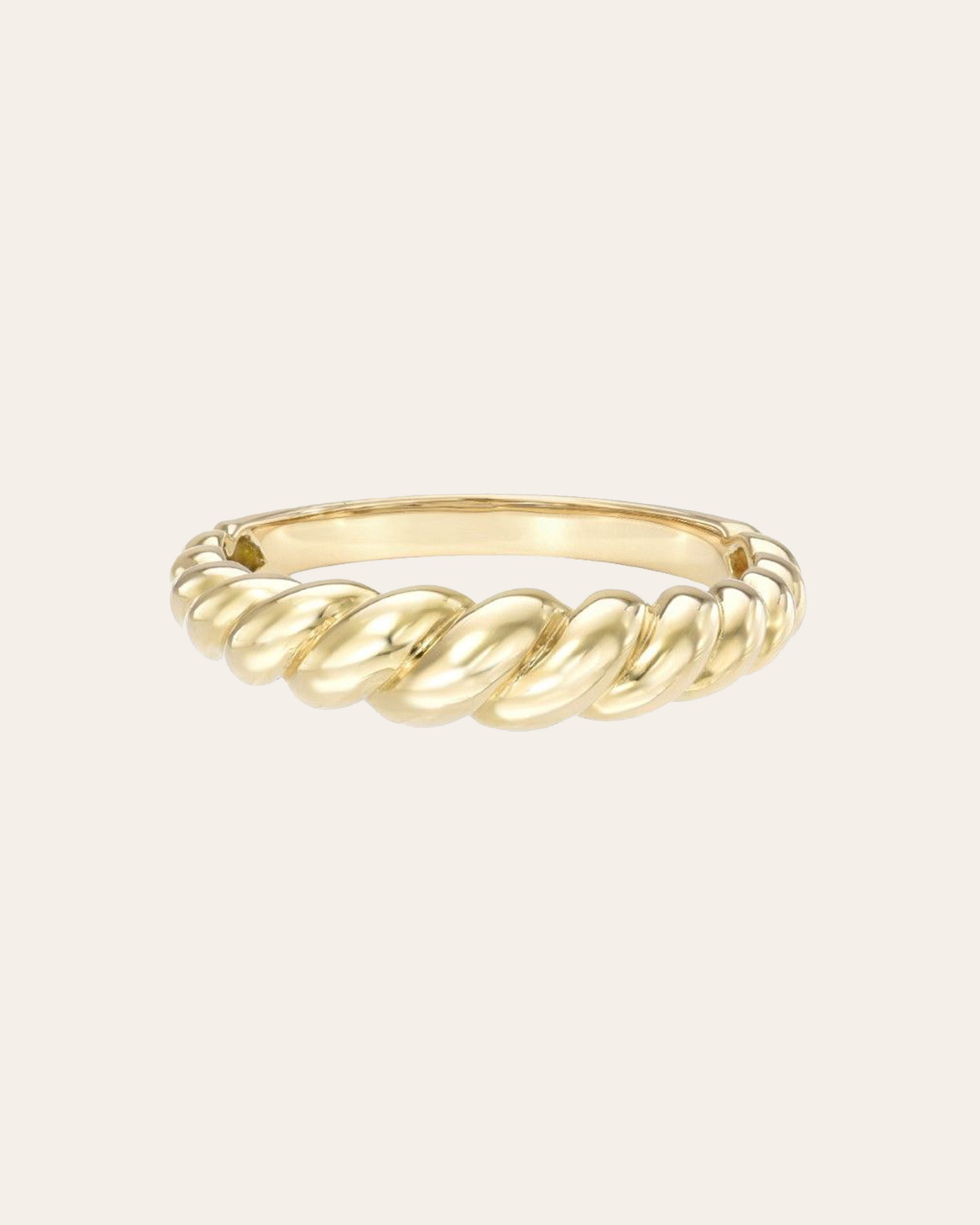Zoe Lev 14k Gold Croissant Ring