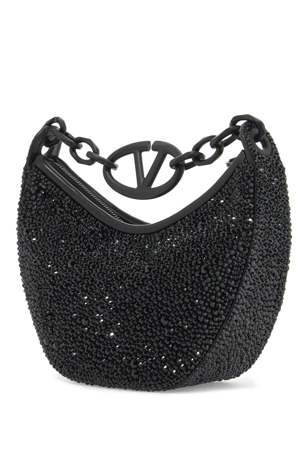 Valentino Garavani Mini VLogo Moon Bag With Rhinestones