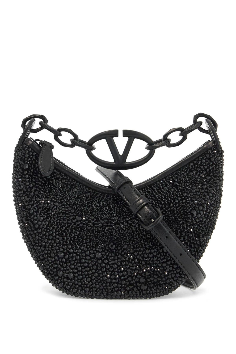 Valentino Garavani Mini VLogo Moon Bag With Rhinestones