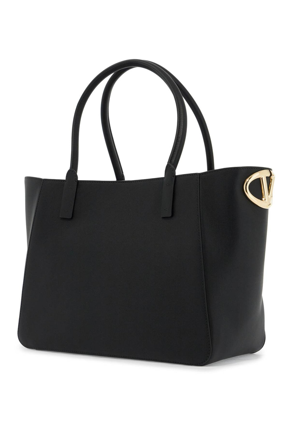 Valentino Garavani Nappa Calfskin Vlogo Side Tote Bag