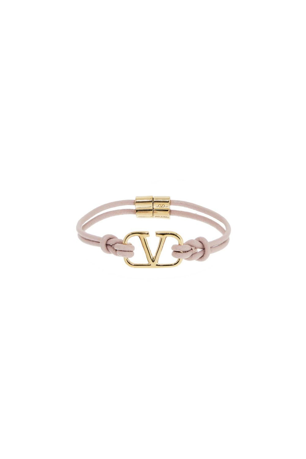 Valentino Garavani VLogo Leather Bracelet